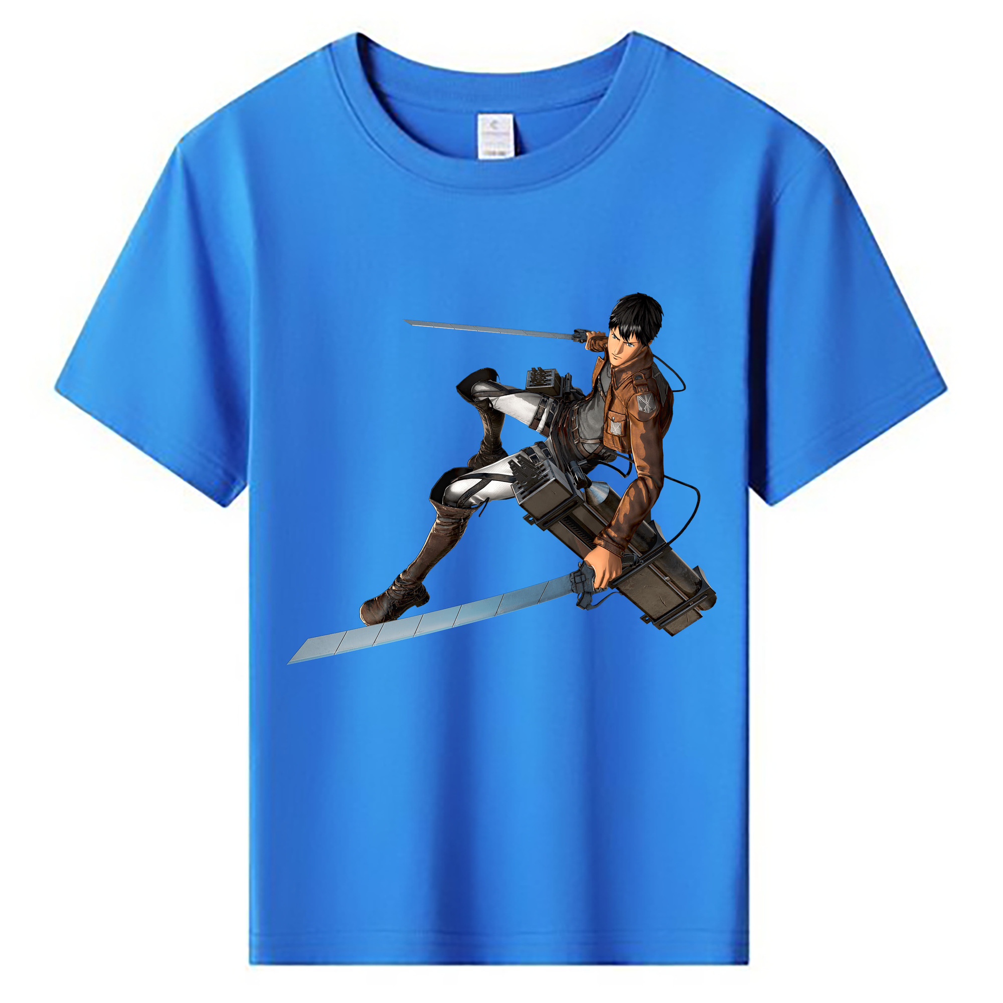 （画像用） 進撃の巨人 ベルトルト・フーバー Attack on Titan Bertholdt Hoover 綿100％キッズTシャツ（フロントプリント）